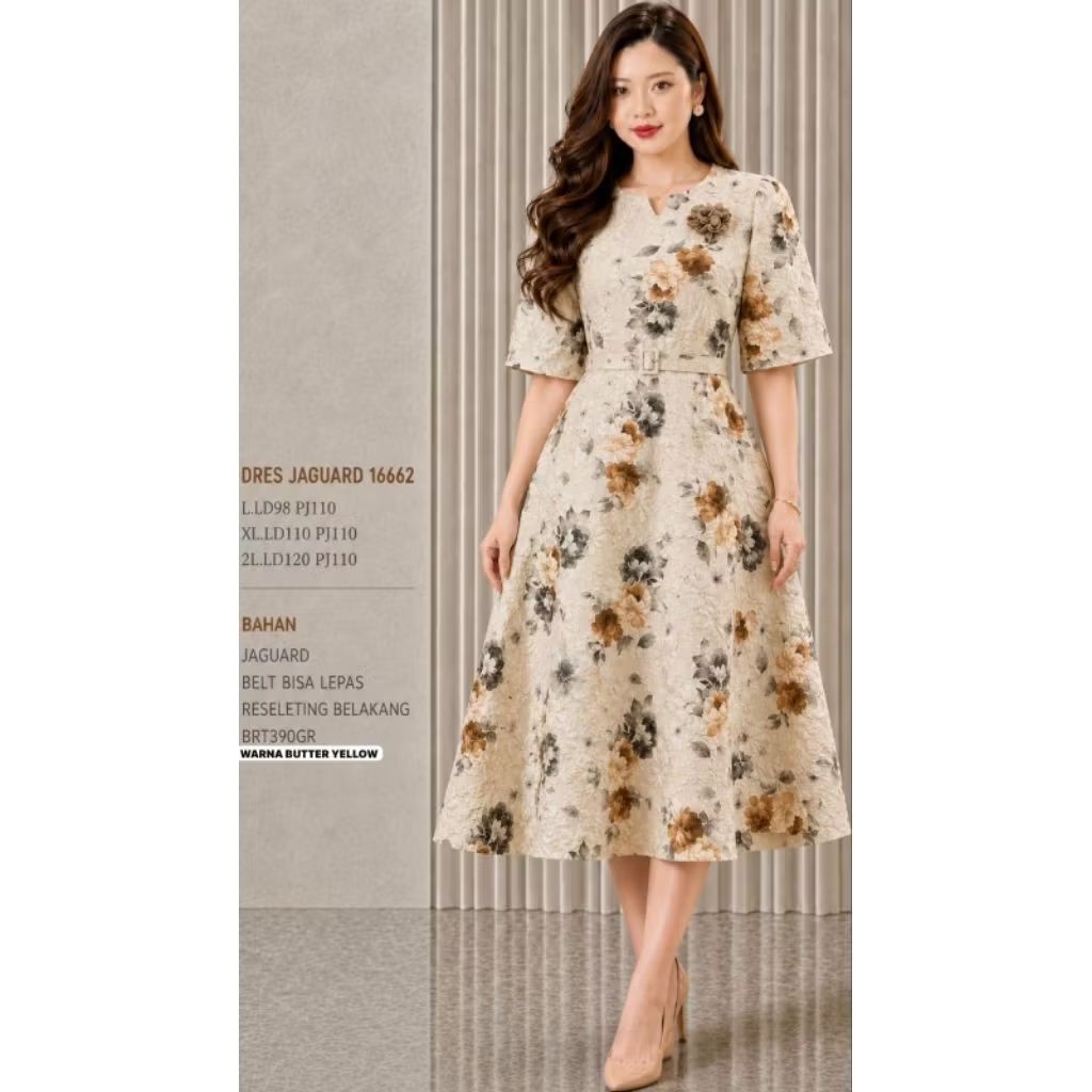 [FZ][L-2L] JAGUARD DRESS