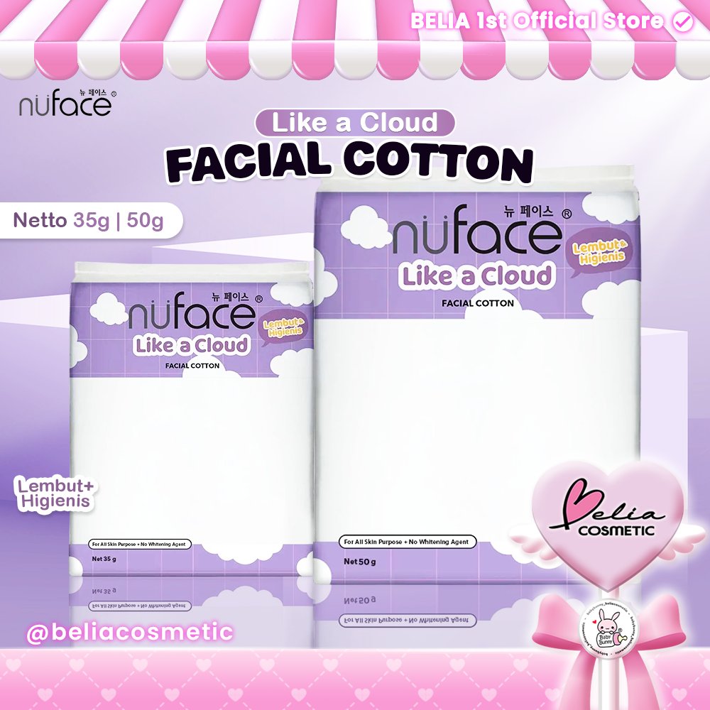 [ YOUNG ] NuFace Like a Cloud Facial Cotton 35 50gr | สําลีเช็ดหน้า