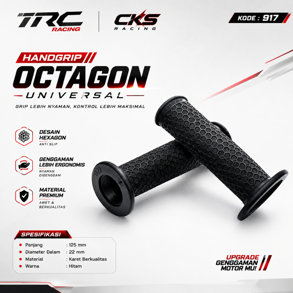 ด้ามจับ TRC RACING ด้ามจับอเนกประสงค์แบบรังผึ้ง ด้ามจับนุ่มและกันลื่นระดับพรีเมียม