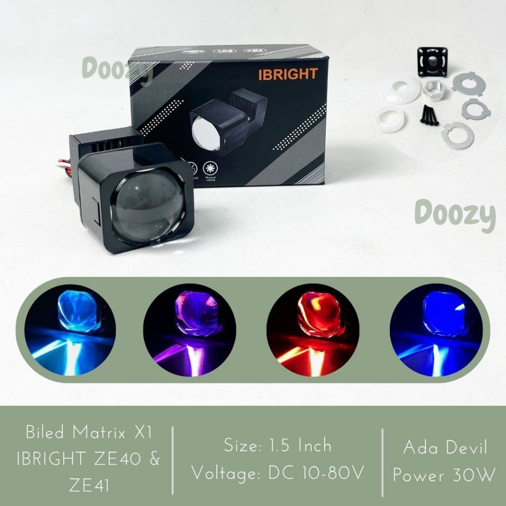 CAHAYA IBRIGHT ZE40 ZE41 Bild Matrix X1 1.5 นิ้ว Plus Devil พัดลมระบายความร้อนทุกสภาพอากาศแสงแบน