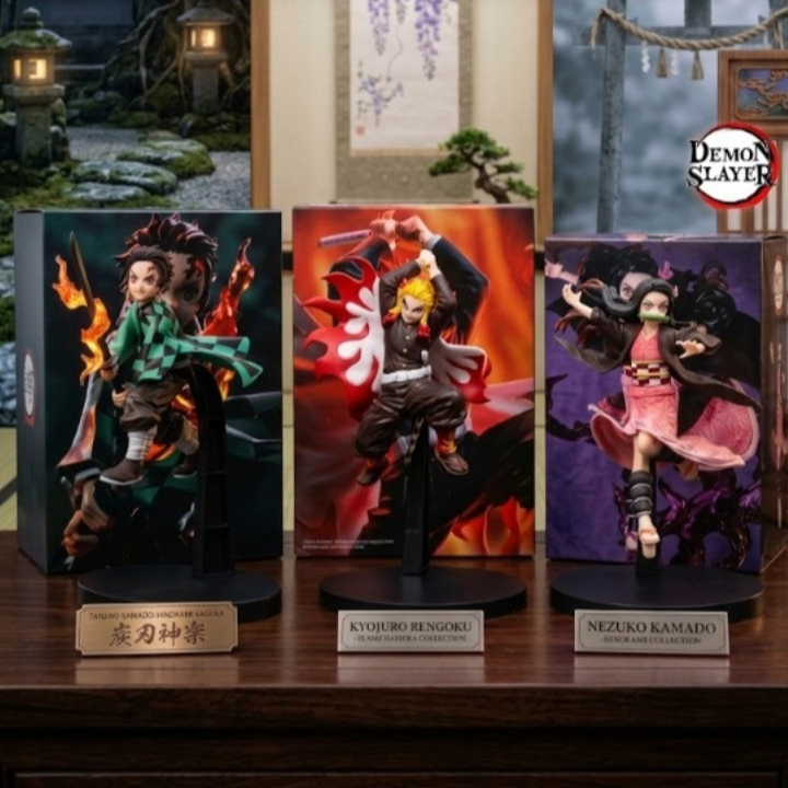 DEMON SLAYER ACTION FIGURE / DEMON SLAYER MINIATURE / DEMON SLAYER มังงะอะนิเมะพร้อมกล่อง