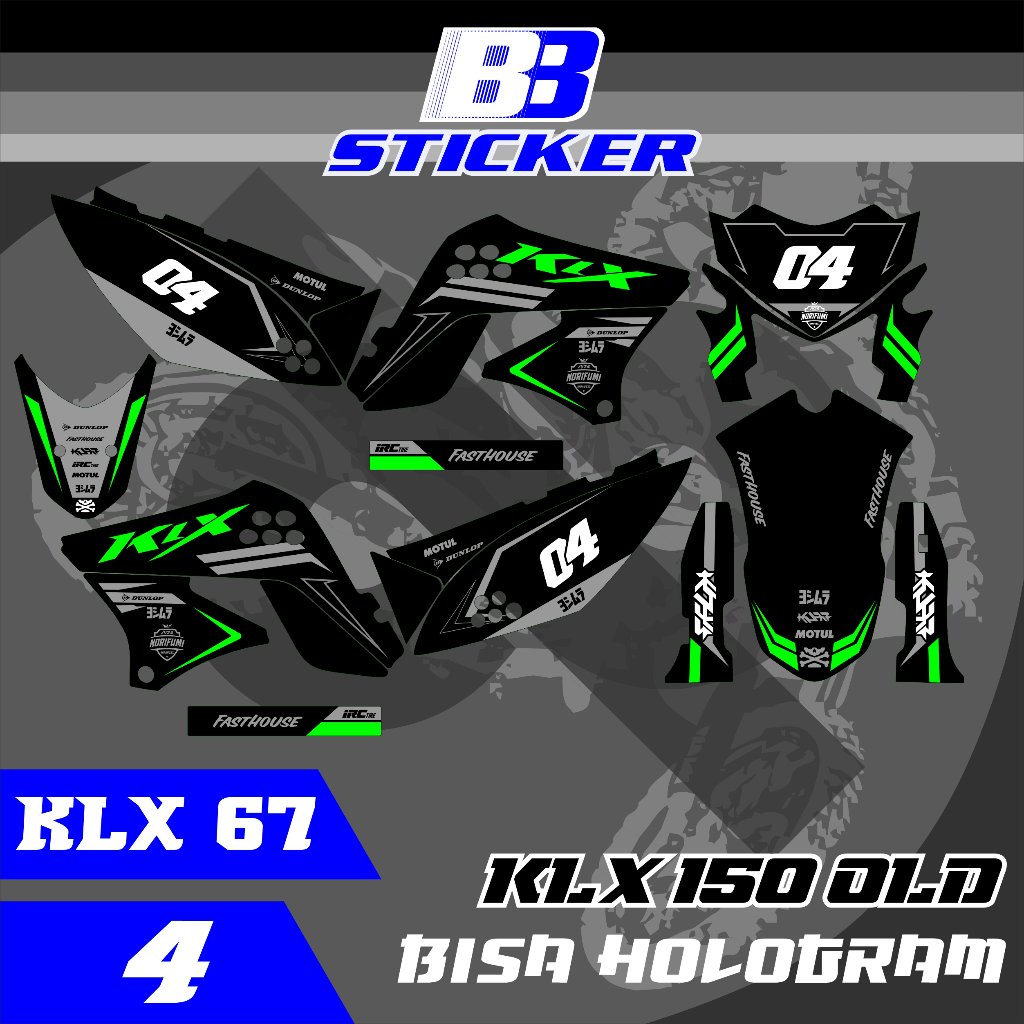 สติ๊กเกอร์ KLX เก่า Striping KLX เก่า KLX 150 SHORT REAR FENDER KLX 67