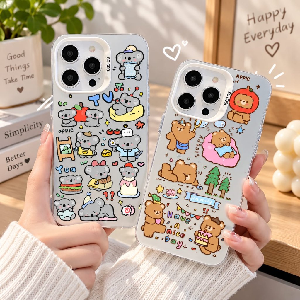 Koala Bear PandaภาพสําหรับVivo Y02 Vivo Y02T Vivo Y03 Vivo Y04 4G Vivo Y05 Vivo Y11D Vivo Y100 Vivo 
