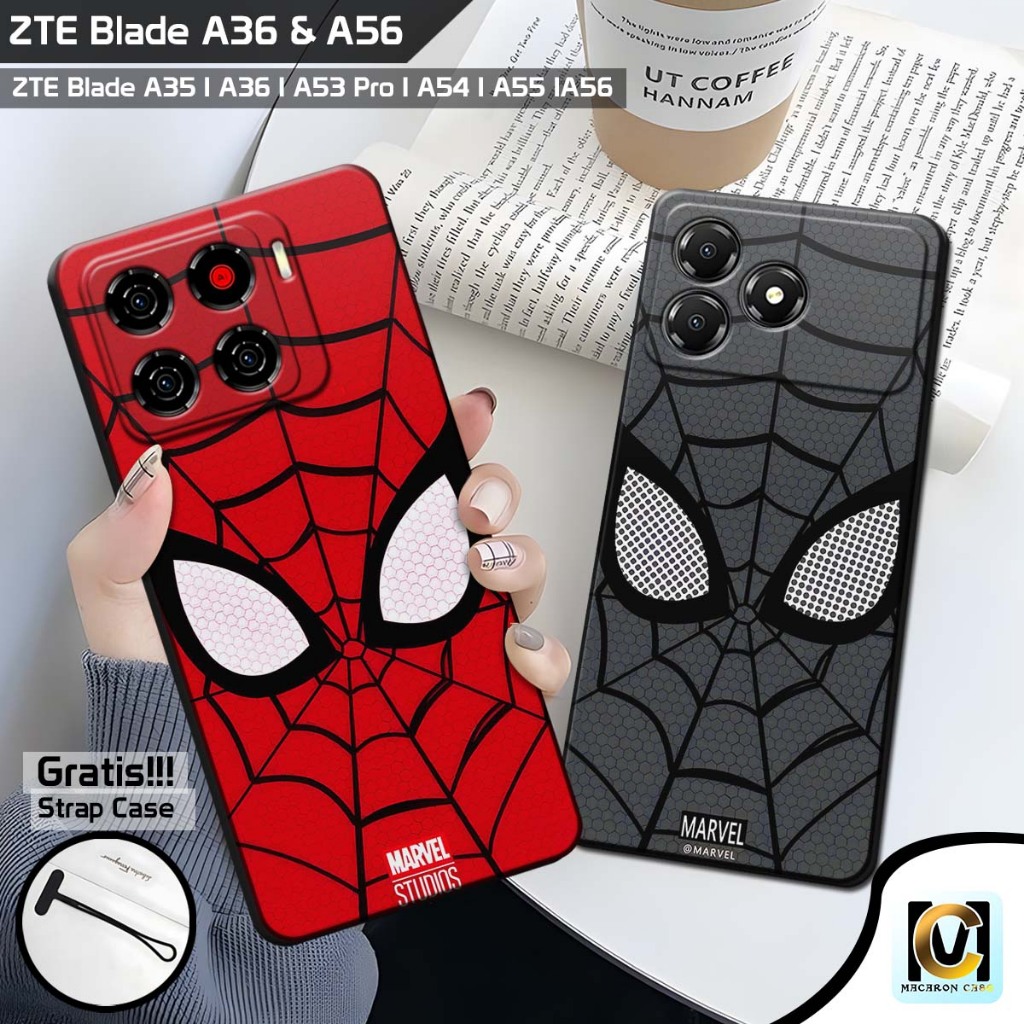 เคส ZTE Blade A56 & ZTE Blade A36 ใหม่ล่าสุด 2025 Spiderman Motif | SoftCase HP ZTE Blade A56 | ใบมี