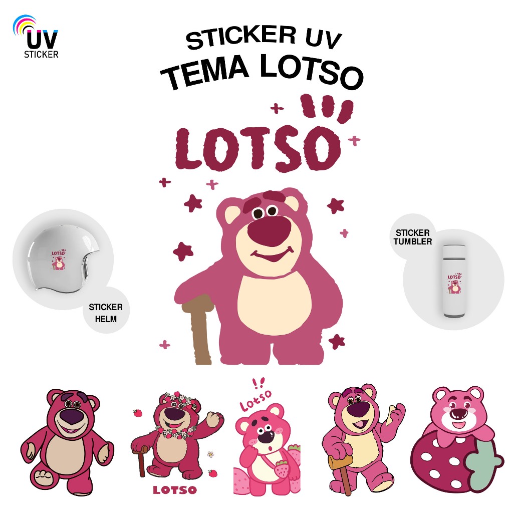 สติ๊กเกอร์ยูวี - น่ารักและน่ารัก LOTSO THEME | สติ๊กเกอร์ยูวี, สติ๊กเกอร์มอเตอร์ไซค์, สติ๊กเกอร์ติดร