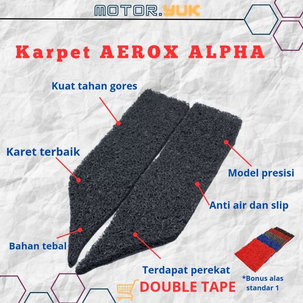 พรม Yamaha Aerox Alpha turbo 2025 พรมปูพื้น Yamaha Aerox Alpha