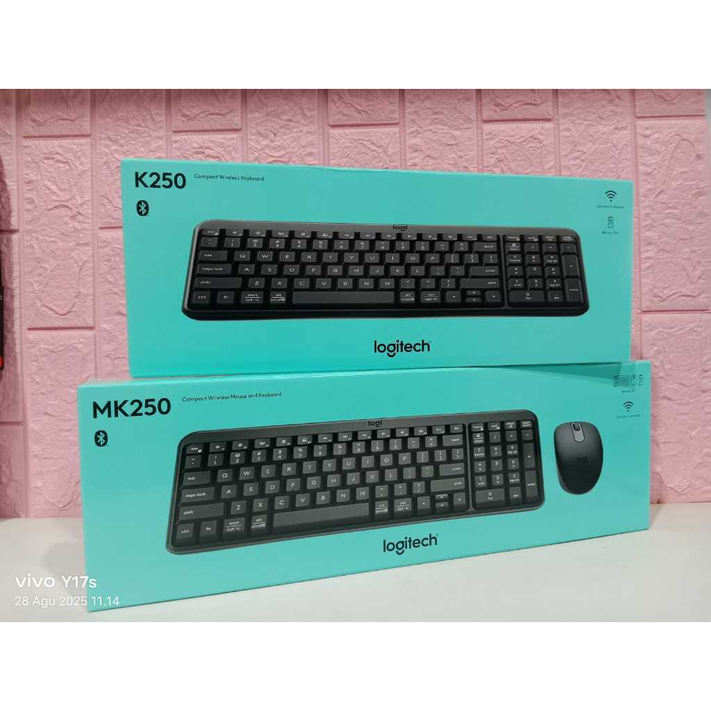 LOGITECH Keyboard K250, MK250 Combo บลูทูธไร้สาย