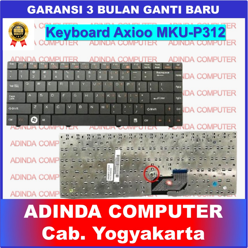 Axioo Zetta JFT00 MKU P312 MLM 2022 MMI 2320 MMT P322 คีย์บอร์ด