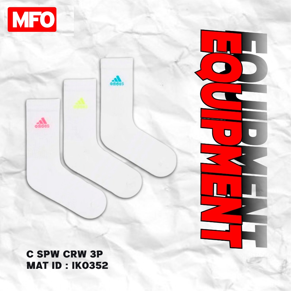 C SPW CRW 3P ถุงเท้าลําลอง UNISEX IK0352