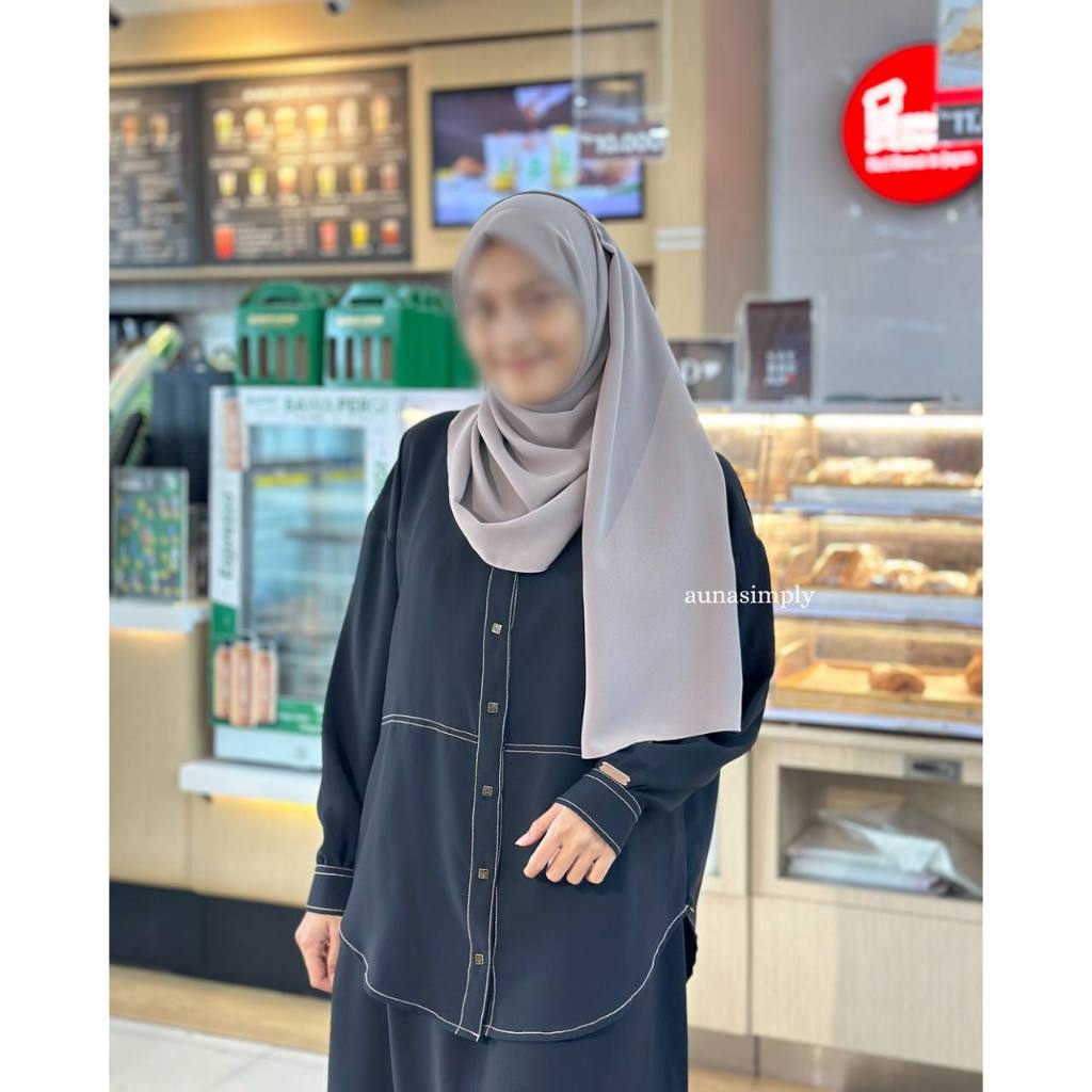 KEMEJA Derren Shirt Mina Anti UV Shirt Auna Simply | ชุดลําลองสุดเก๋