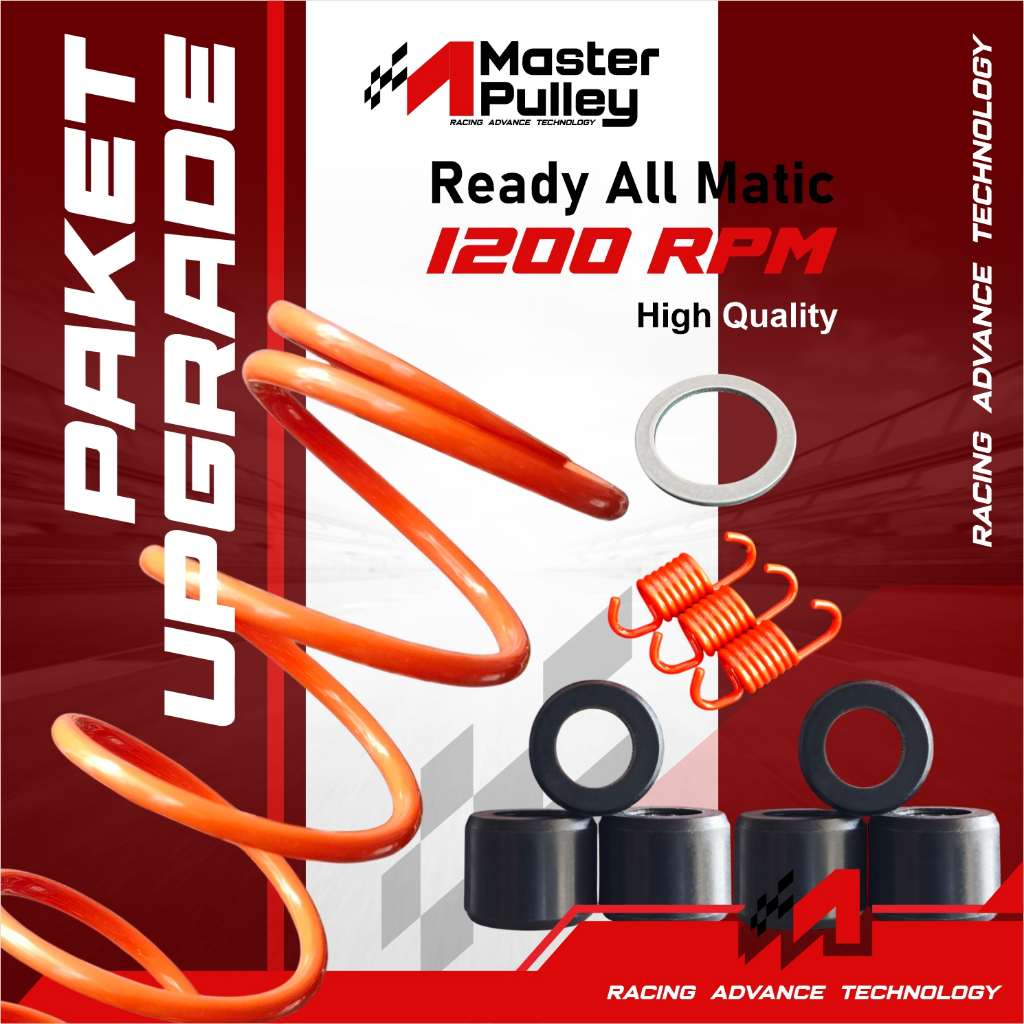 CVT UPGRADE PACKAGE 1200 RPM ALL MATIC / CVT PACKAGE 1200 RPM + PER CENTRI 1200 RPM MASTER PULLEY RE