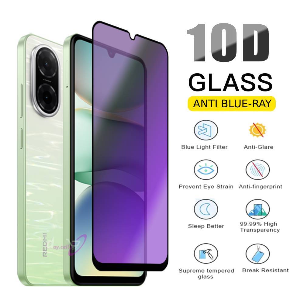 กระจกนิรภัยป้องกันแสงสีฟ้า Xiaomi Redmi A5 A3 A2 A1 Anti Scratch Blue Ray Filter ฝาครอบเต็มหน้าจอ