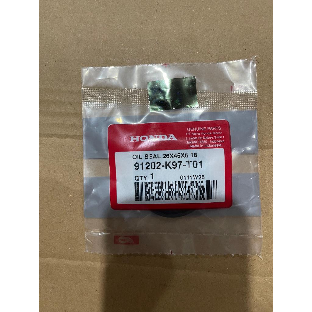 91202 K97 T01 ซีลน้ํามัน 26x45x6 Honda PCX 150 K97