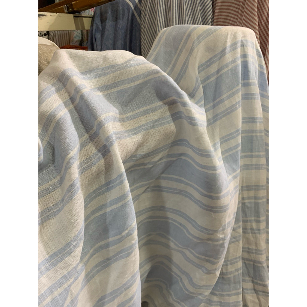 ผ้าคอตตอน || ผ้าลายผ้าฝ้าย LINEN || ZK ราคา 0.5 MTR