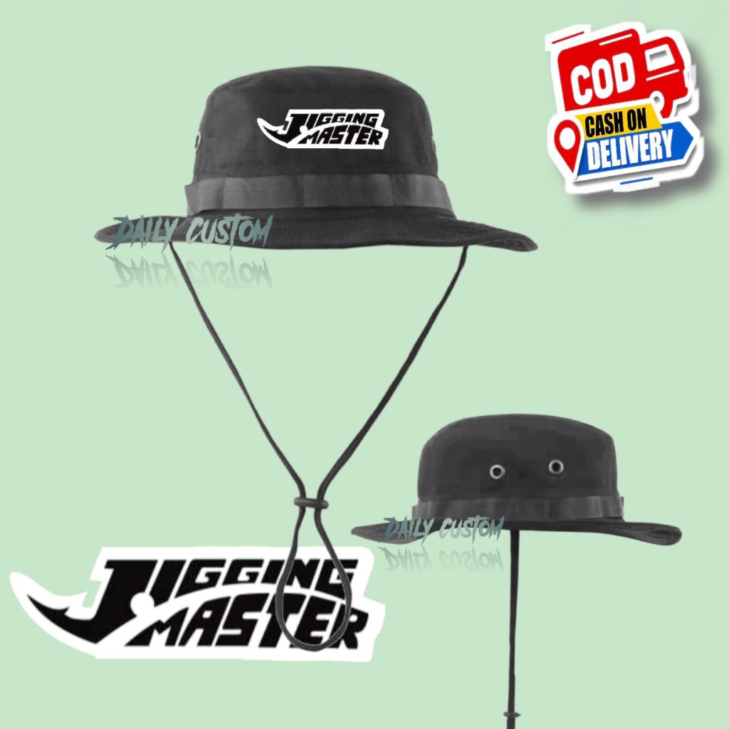 Jigging Master Fishing Jungle Hat Mountain Fishing Camping Outdoor Adventure Safari หมวก Unisex