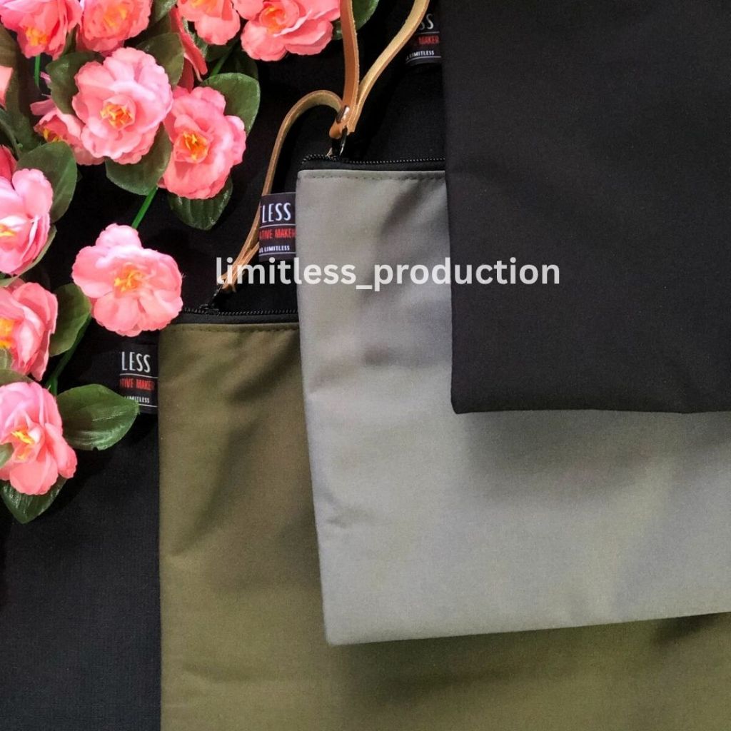 Limitless - MILKY Pouch Document Series C Large Note Book Size / Batik Arisan Note and Book Pouch / 