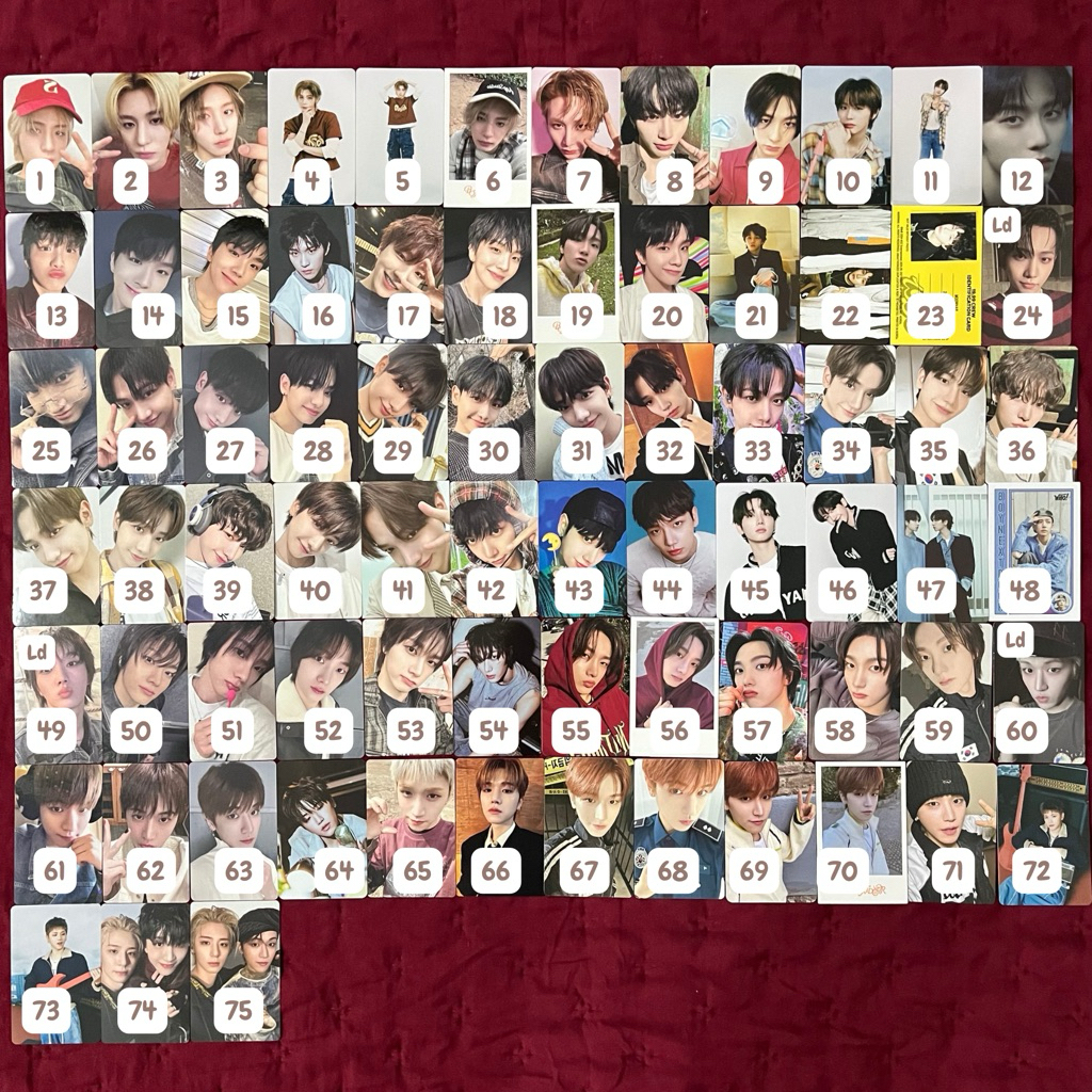 PHOTOCARD อย่างเป็นทางการ BOYNEXTDOOR SUNGHO RIWOO MYUNGJAE tasan LEEHAN wongk