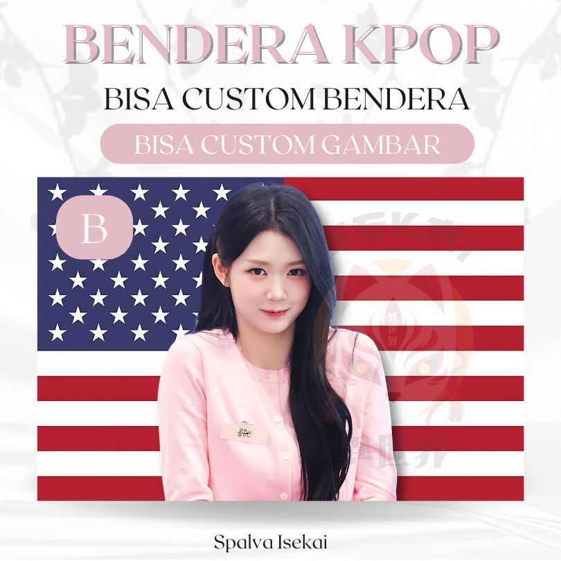 AMERICAN FLAG KPOP YUBIN TRIPLES / โปสเตอร์ KPOP / KPOP FLAG Gong Yubin / พรม KPOP / พรม Kpop