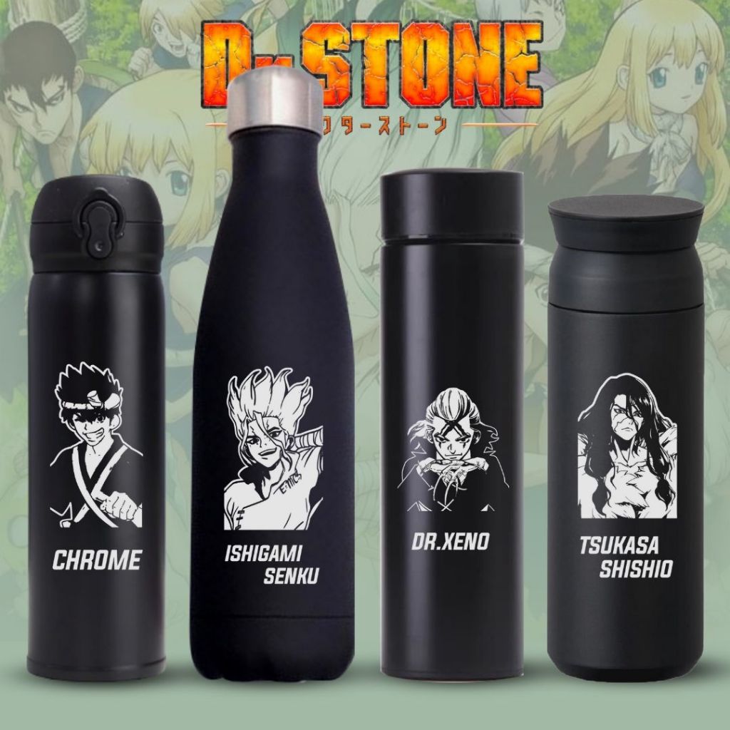 TERMOS DR STONE - TUMBLER THERMOS CUSTOM DESIGN DR STONE