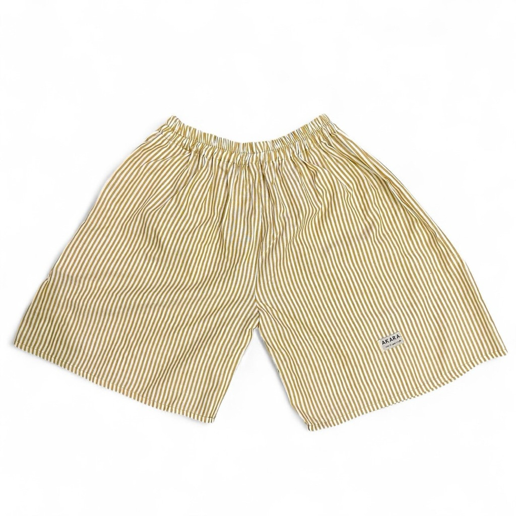 KATUN ครีมครีม | AKARA PANTS กางเกงลายทางขั้นพื้นฐาน | DAILY BOXER SHORTS STRIPED HOTPANTS UNDERWEAR