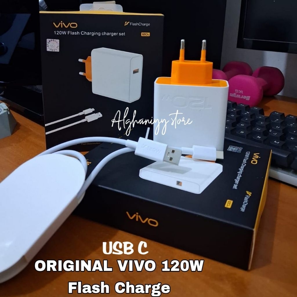 เครื่องชาร์จ VIVO iQ00 13 iQ00 Neo 10 Original 100% Flash Charge 120W USB Type C