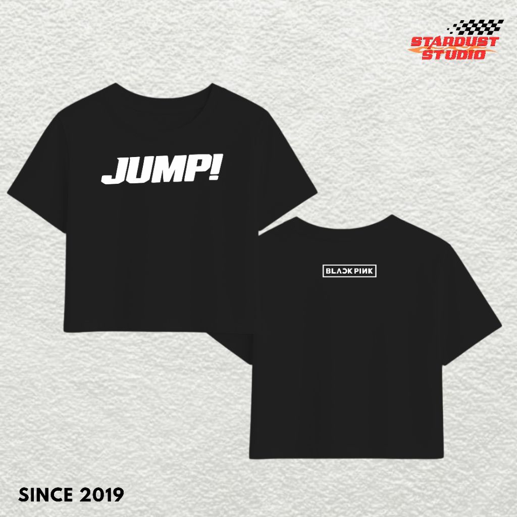 Stardust Crop Top Jump Blackpink Tshirt / Blackpink Jump เสื้อยืด / Lisa Jennie Rose Jisoo เสื้อยืด 