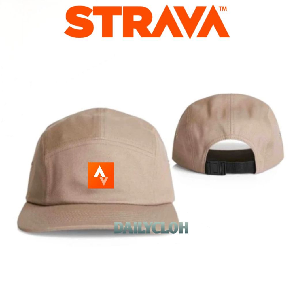 5-PANEL STRAVA LOGO HAT/PREMIUM SIX PANEL HAT/CASUAL HAT สําหรับผู้ชายและผู้หญิง
