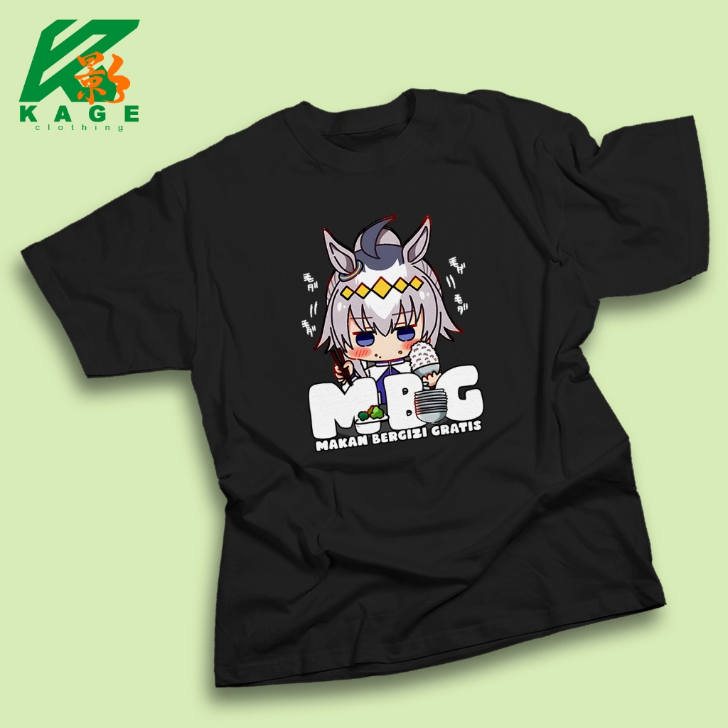 เสื้อยืดผู้ชาย OGURI CAP UMAMUSUME MBG ผู้ใหญ่ 30s ผ้าฝ้ายหวี Unisex kageclothing