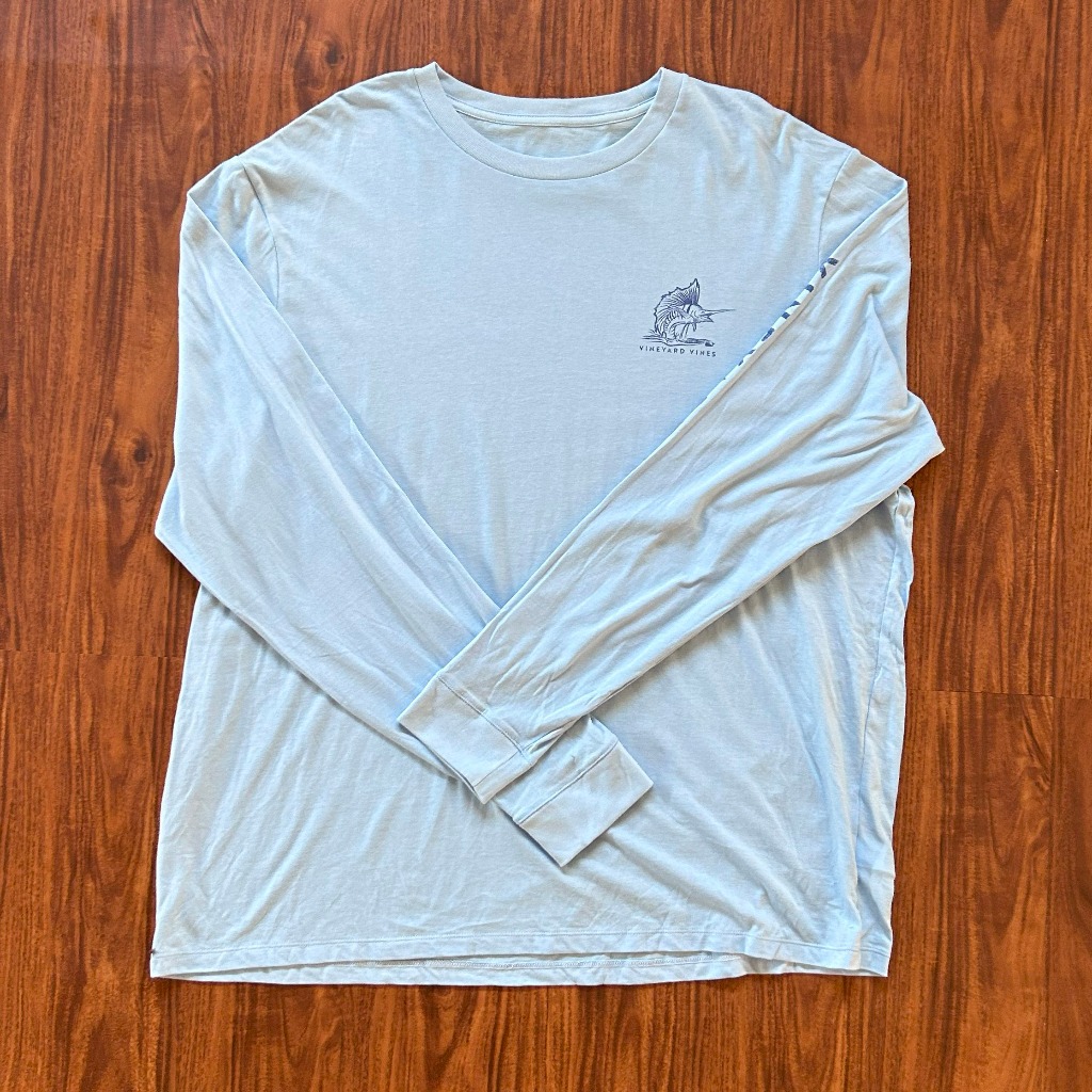 [V-23][เกรด B] Vin*yard Vin*s Longsleeve Tshirt Men | เสื้อยืดแขนยาวผู้ชายไซส์ใหญ่