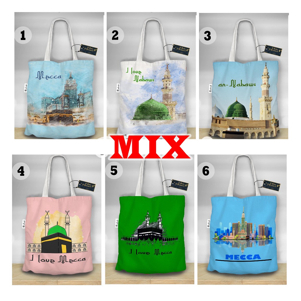 กระเป๋าโท้ต MAKKAH, HAJJ และ UMRAH SOUVENIRS 003