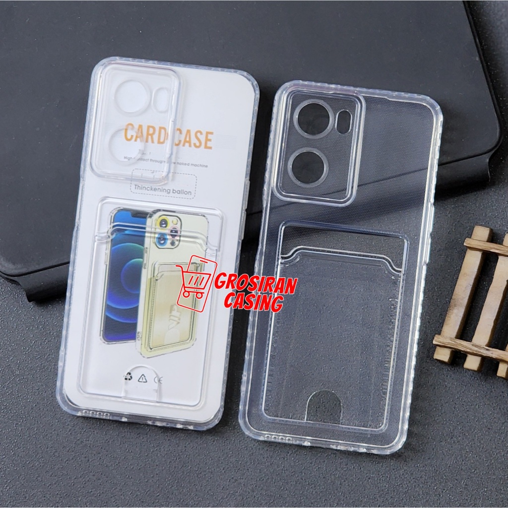 Soft Case Card Slot / Clear Card Case Oppo A57 4G Oppo A77S Oppo A7 Oppo A5S Oppo A11K Oppo A12