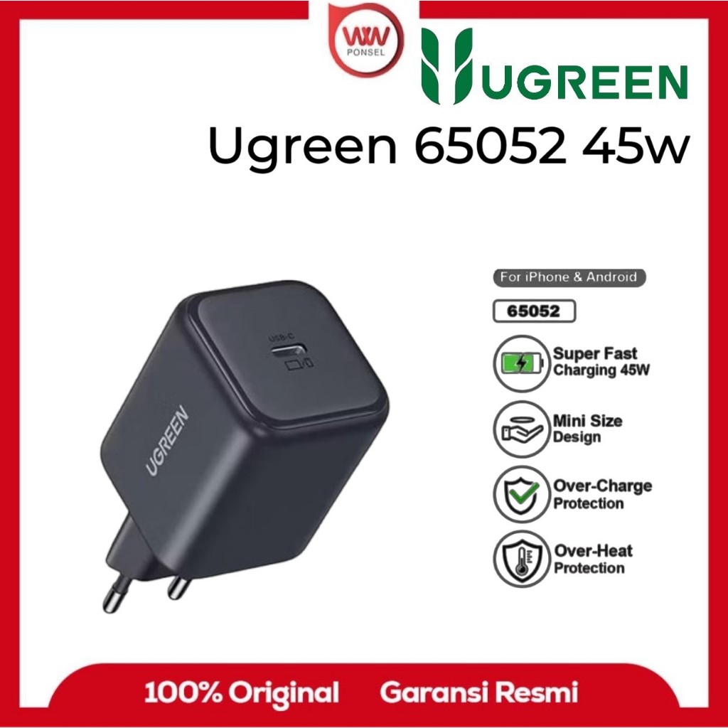 Ugreen 65052 Adapter Series GaN 45W TYPE-C PD