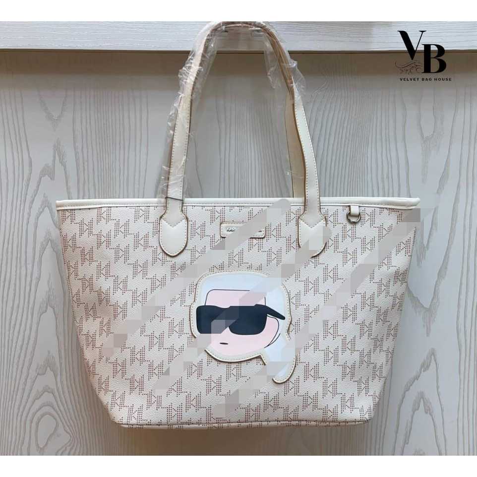 KARL mono Womens Tote Bag _ Velvet Bag House [AR-29]
