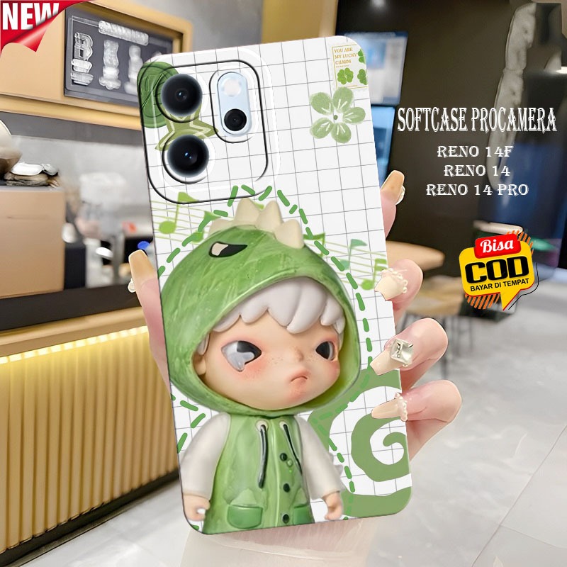 เคส HP Reno 14F - Reno 14 - Reno 14 Pro - Reno 13f - เคส Reno 13 - เคส Softcase แบบยืดหยุ่น - เคสแฟช