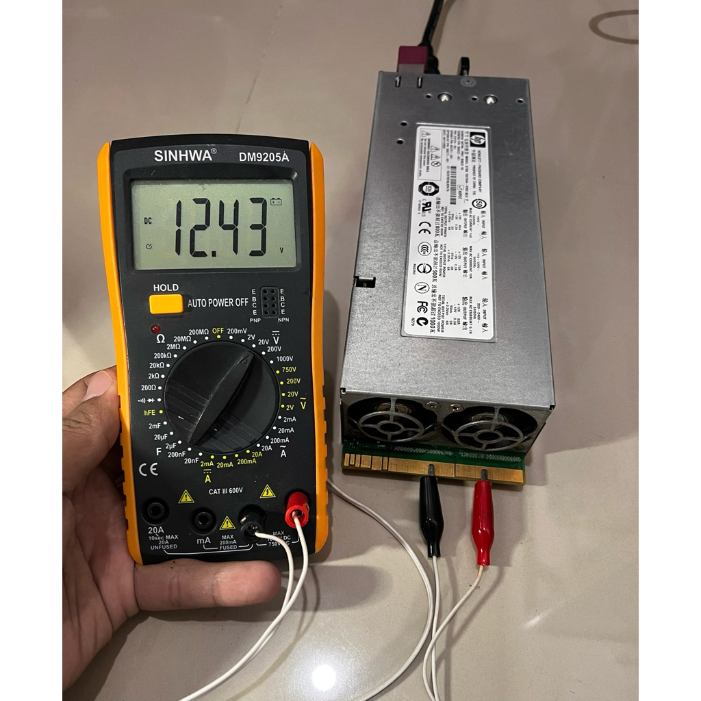 HP 1000W Server/BTS Power Supply – การปรับเปลี่ยนพร้อมใช้งาน 82 A | 12V / 13.8V / 24V | หนักหน้าที่