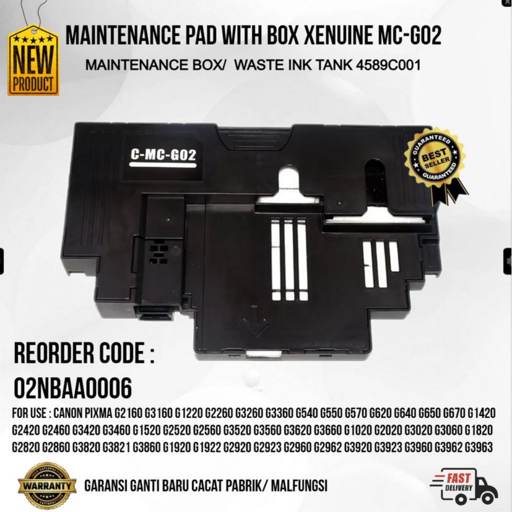 กล่องบํารุงรักษา+แผ่นหมึกรส+CHIP XENUWINE MC-G02/MC-G 02