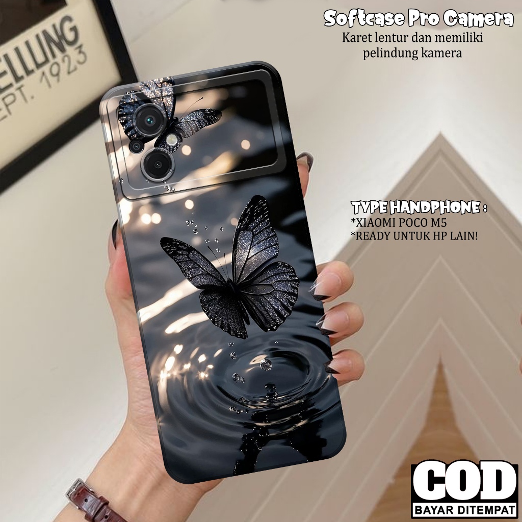 เคส XIAOMI POCO M5 ใหม่ล่าสุด - เคส XIAOMI POCO M5 Softcase - เคสแฟชั่นผีเสื้อ - เคส XIAOMI POCO M5 