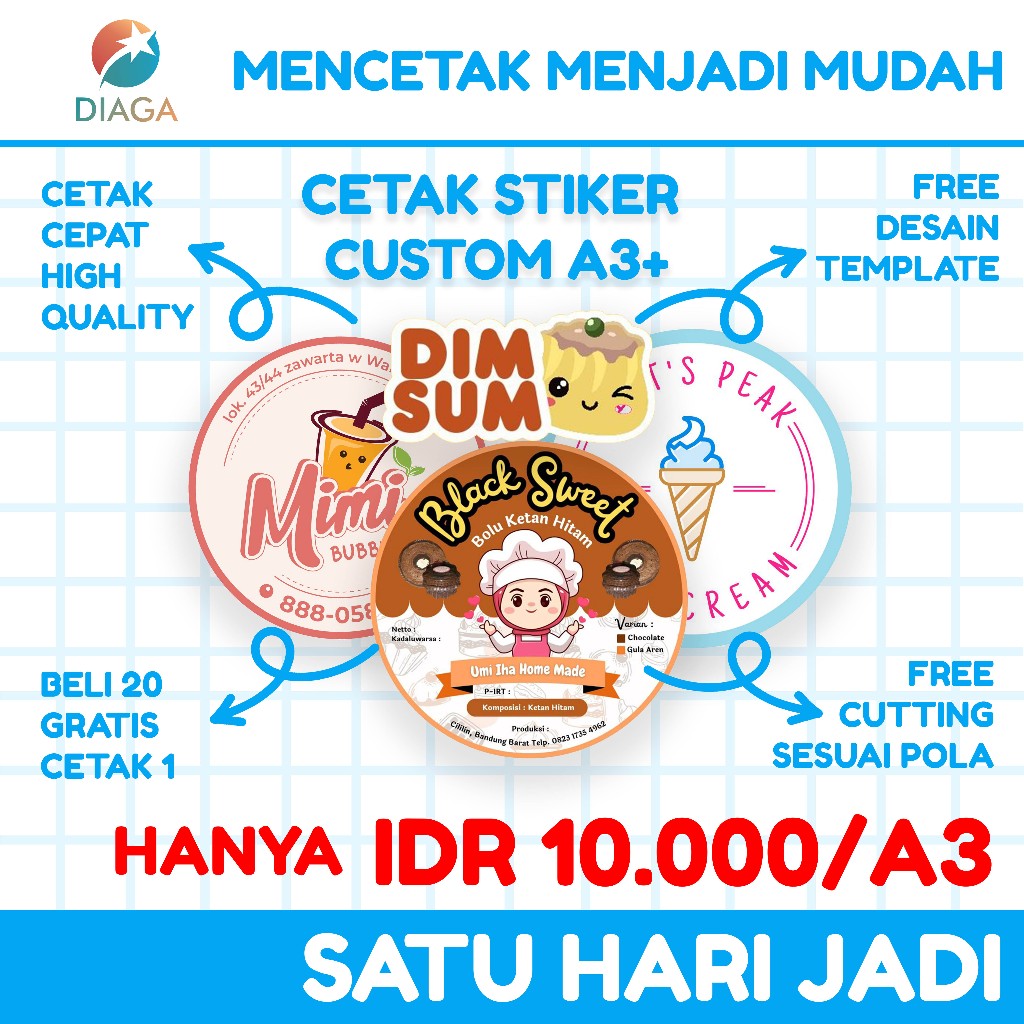 พิมพ์ Cromo Packaging & Thank You Card Stickers | ออกแบบเอง | ตัดเรียบร้อยและไม่ซ้ําใคร