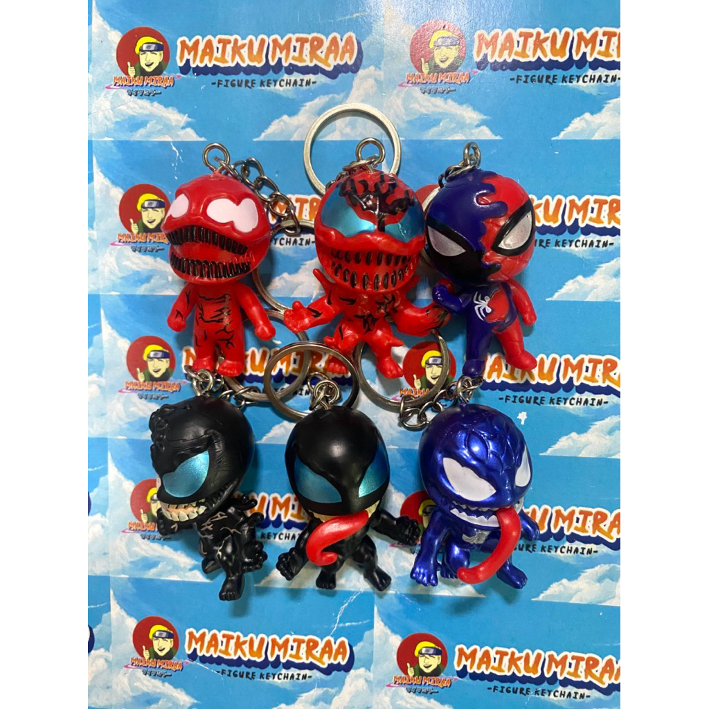 พวงกุญแจฟิกเกอร์ GANTUNGAN / พวงกุญแจ Spiderman Venomverse Venom carnage spider Venom
