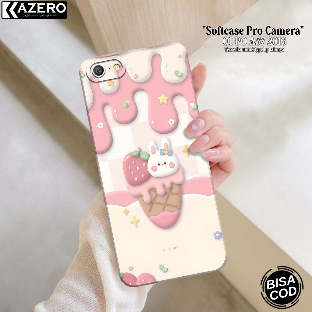 HP OPPO A57 2016 แฟชั่นกรณีการ์ตูนซิลิโคน Pro กล้อง Softcase OPPO A57 2016 เคสโทรศัพท์ซิลิโคน Pro กล