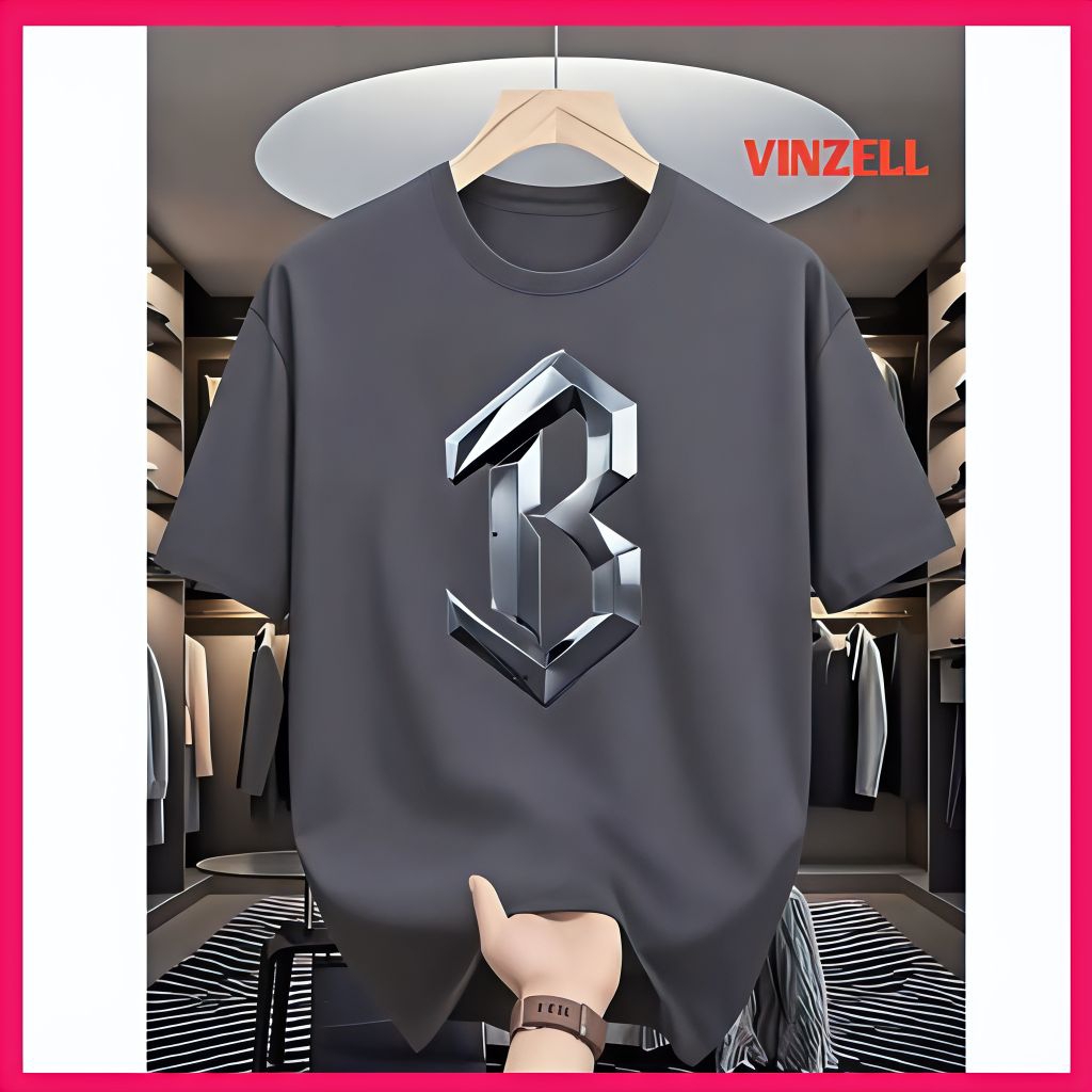 MENS T-SHIRTS (M-XXXXXL-7XL) เสื้อยืด UNISEX JUMBO B MOTIF OVERSIZE UNISEX เสื้อยืด ML XL 2XL 3XL 4X