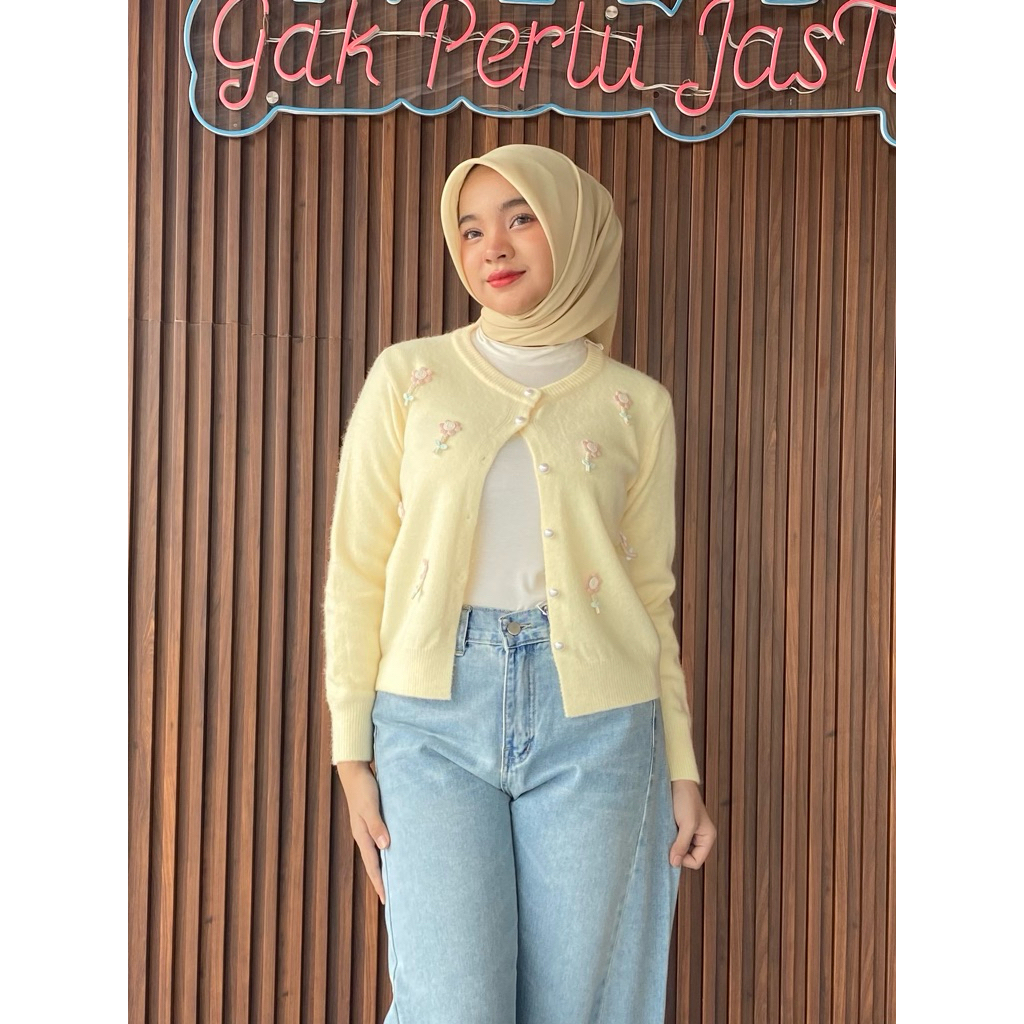 AMFA BOUTIQUE - IMPORTED PREMIUM WOMENS DECEMBER CARDIGAN BKK (BK 77)