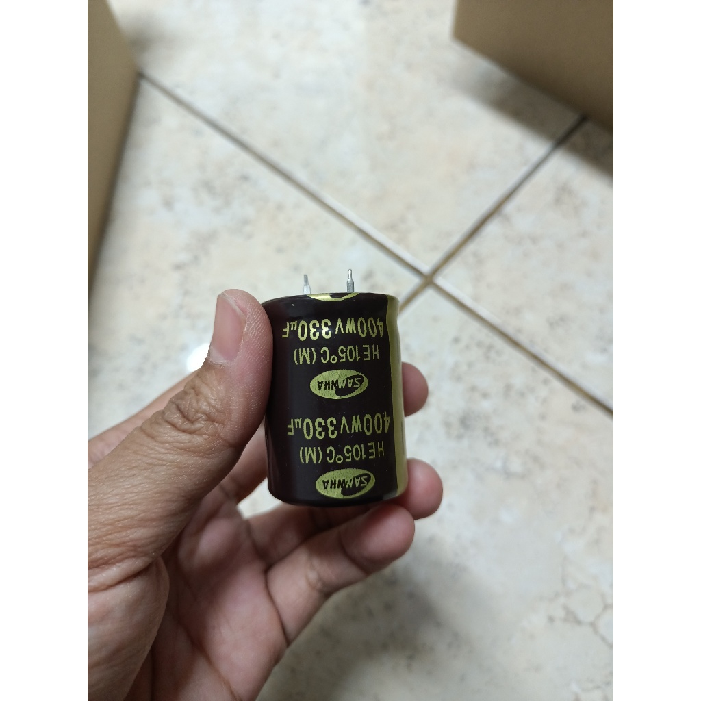 Elco Capacitor 400v-330UF Samwha