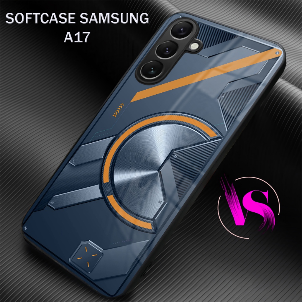 VN76 Softcase Glass Glitter สําหรับ Samsung A17 ล่าสุด - ปลอก Hp สําหรับ Samsung A17 Kesing Mika ฝาค
