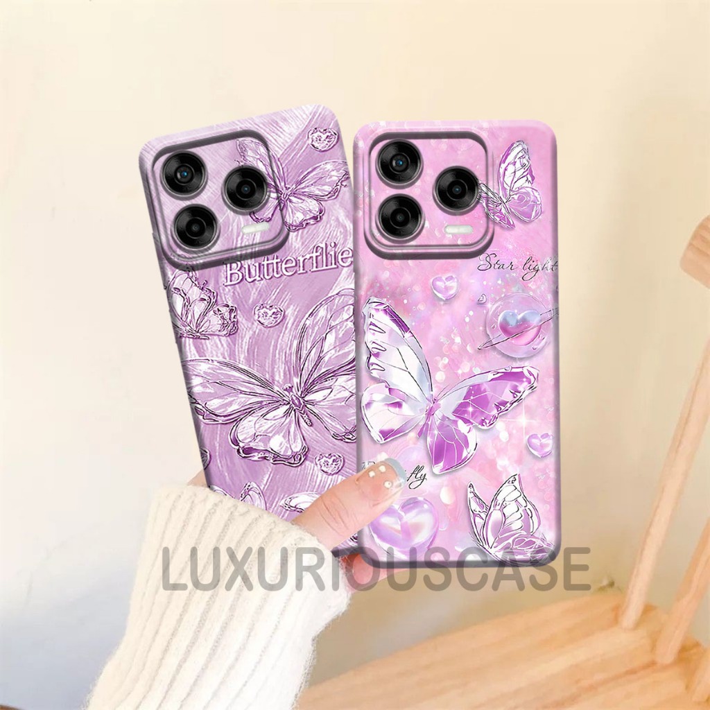 HP ล่าสุด ZTE Blade V70 Design & ZTE Blade V70 เคสโทรศัพท์ 2025 Butterfly Motif | เคสดีไซน์ ZTE Nubi