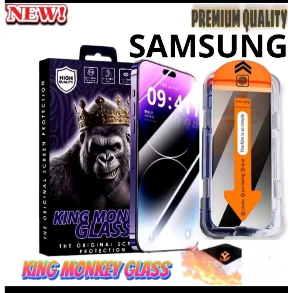 SUPERFIT ฟิล์มกระจกนิรภัย KINGMONKEY ANTI SPY สําหรับ SAMSUNG A02 A03 A04 A05 A06 A07 A12 A13 A14 A1