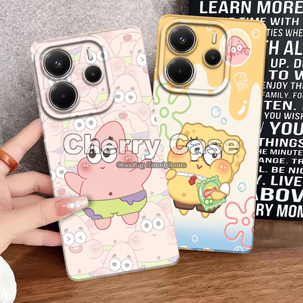 Cherry Acc QW29 SoftCase Pro กล้องการ์ตูนสําหรับ Redmi หมายเหตุ 14 4G/5G Kesing กรณี Hp Cassing Hand