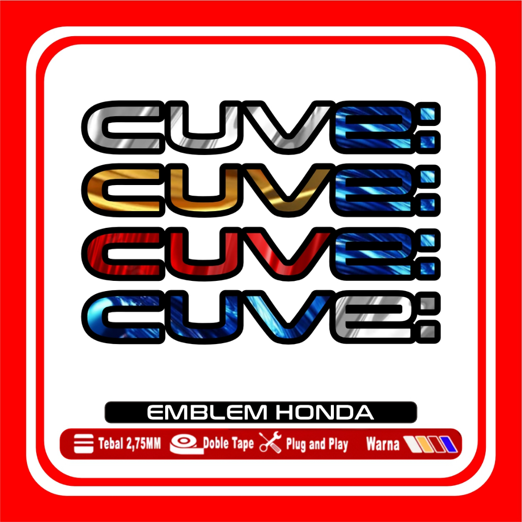 HONDA EV 3D ACRYLIC RAISED EMBLEM / CUV E EMBLEM / HONDA MOTORCYCLE EXPRESSION