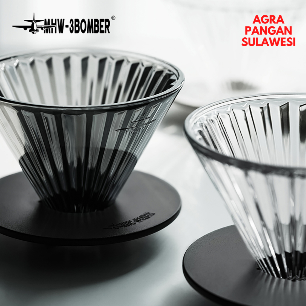ELF GLASS DRIPPER MHW-3BOMBER Manual V60 Coffee Drip Maker Coffee Brewing Tool Filter Pour Over Filt