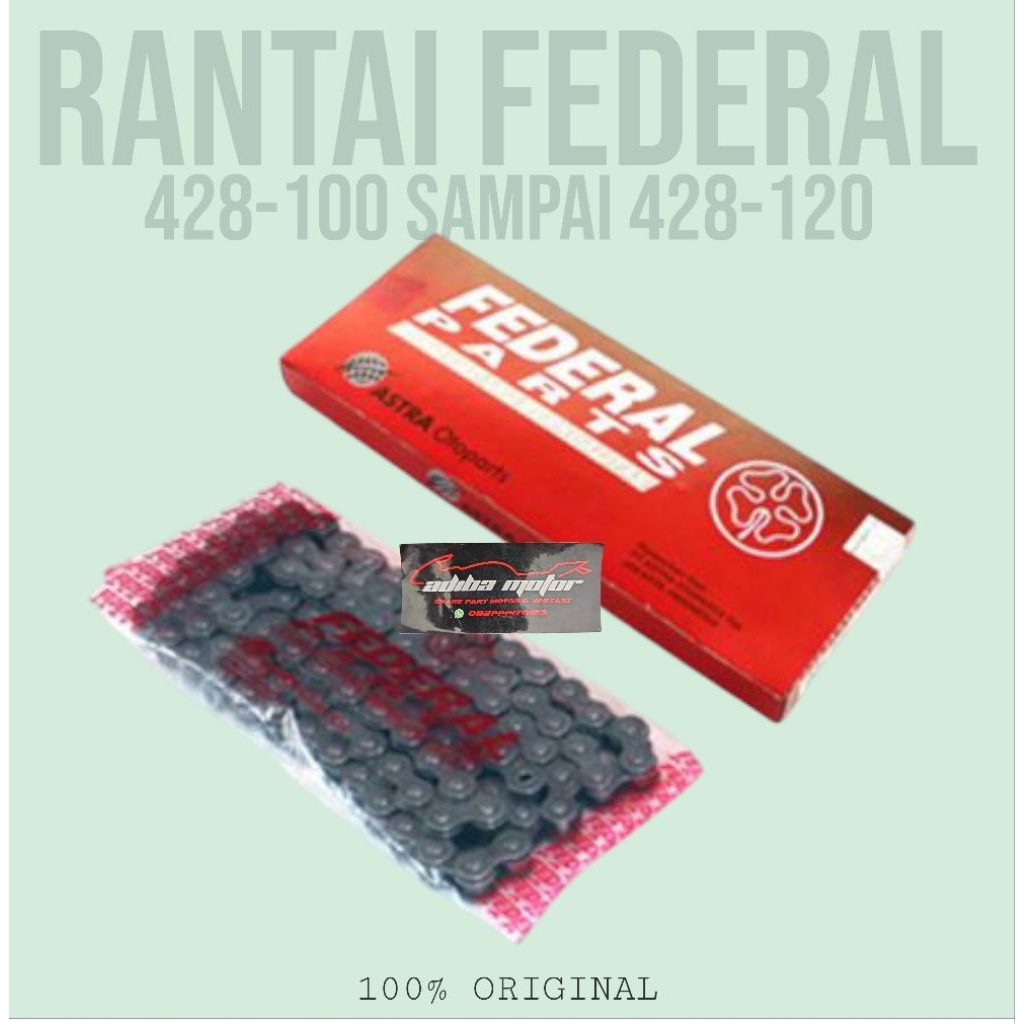 ~GUARANTEORIGINAL! อะไหล่โซ่มอเตอร์ไซค์นอกกลาง 428-100, 428-104, 428-108, 428-112, 428-120